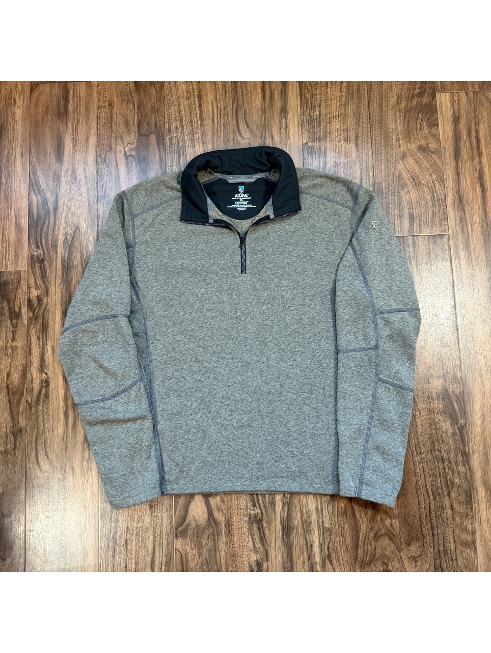Kühl 1/4 Zip Kashmira Fleece Pullover Grey XL Outdoor Hiking Pullover